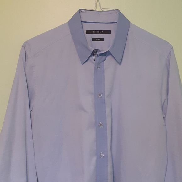 Tiger of Sweden MEN 16" BLUE BUTTON DOWN L/SLEEVE - Picture 2 of 7
